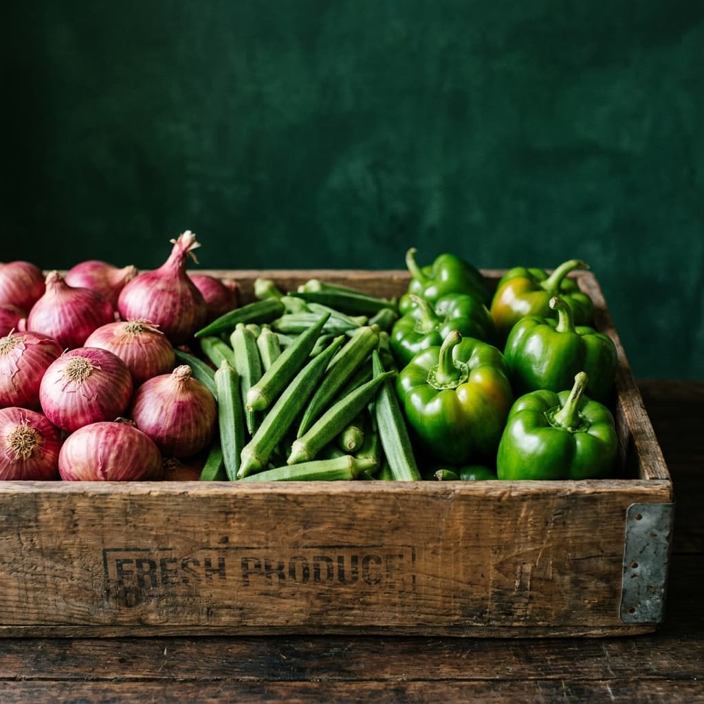 Vegetables collage
